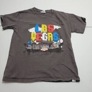 Las Vegas Delta Pro‎ Weight Boys 5 T-Shirt Gray City Print Crew Neck 100% Cotton